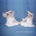 Christmas Angels with Hand-painted and Stripe Designs, Customized Sizes are Accepted